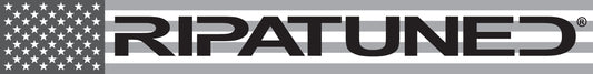 RIPATUNED LOGO STICKER (American Flag Grayscale)